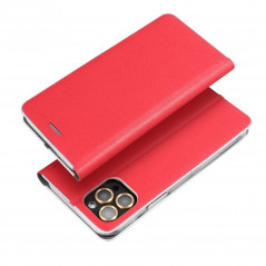 Peněženkové pouzdro LUNA Book Gold na XIAOMI Redmi Note 13 Pro 5G Elegantní  Červený