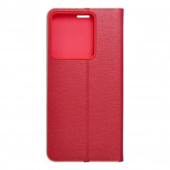 Peněženkové pouzdro LUNA Book Gold na XIAOMI Redmi Note 13 Pro 5G Elegantní  Červený