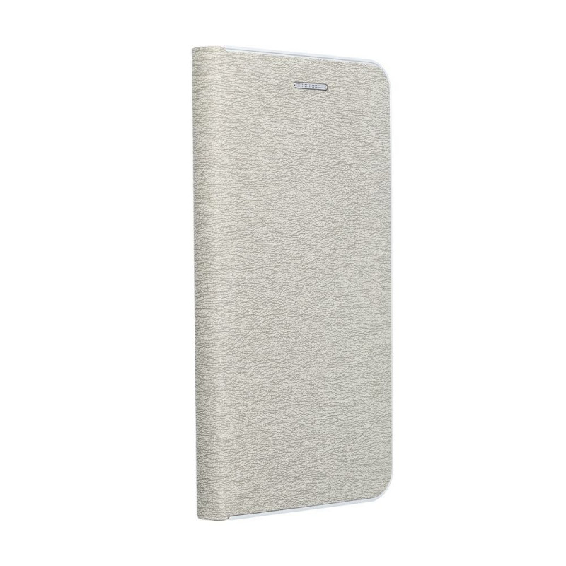 Peněženkové pouzdro LUNA Book Gold na XIAOMI Redmi Note 13 Pro 5G Elegantní  Stříbrný