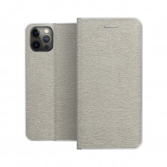 Peněženkové pouzdro LUNA Book Gold na XIAOMI Redmi Note 13 Pro Plus 5G Elegantní  Stříbrný