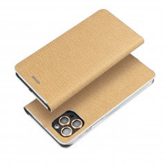 Peněženkové pouzdro LUNA Book Gold na XIAOMI Redmi Note 13 Pro Plus 5G Elegantní  Zlatý