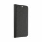 Peněženkové pouzdro LUNA Book Carbon na XIAOMI Redmi Note 13 Pro 4G Uhlíkové vlákno, Elegantní  Černý
