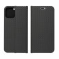 Peněženkové pouzdro LUNA Book Carbon na XIAOMI Redmi Note 13 Pro 4G Uhlíkové vlákno, Elegantní  Černý