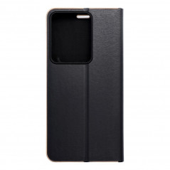 Peněženkové pouzdro LUNA Book Gold na XIAOMI Redmi Note 13 Pro 4G Elegantní  Černý