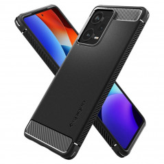 Kryt Spigen Armor na XIAOMI Redmi Note 12 Pro Plus 5G Uhlíkové vlákno, Elegantní  Černý