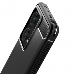 Kryt Spigen Armor na XIAOMI Redmi Note 12 Pro Plus 5G Uhlíkové vlákno, Elegantní  Černý