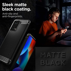 Kryt Spigen Armor na XIAOMI Redmi Note 12 Pro Plus 5G Uhlíkové vlákno, Elegantní  Černý
