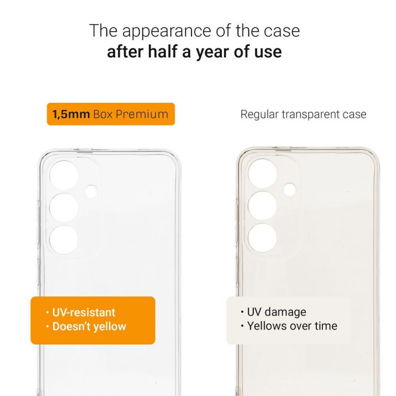 Kryt 1,5mm Box Premium na XIAOMI Redmi Note 13 5G Průhledný
