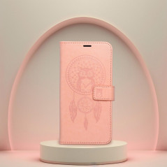 Peněženkové pouzdro MEZZO Book na XIAOMI Redmi Note 13 Pro 5G Lapač snů  Světle broskvový