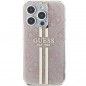 Kryt Guess 4G Gold Stripe na Apple iPhone 14 Pro Max Elegantní  Růžový