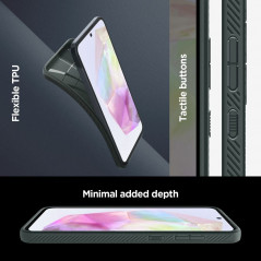 Kryt Spigen  Liquid Air na Samsung Galaxy A35 Temně zelená