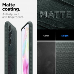 Kryt Spigen  Liquid Air na Samsung Galaxy A35 Temně zelená