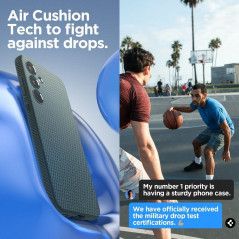 Kryt Spigen  Liquid Air na Samsung Galaxy A35 Temně zelená