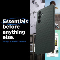 Kryt Spigen  Liquid Air na Samsung Galaxy A35 Temně zelená