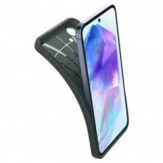 Kryt Spigen  Liquid Air na Samsung Galaxy A55 Temně zelená