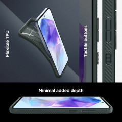 Kryt Spigen  Liquid Air na Samsung Galaxy A55 Temně zelená