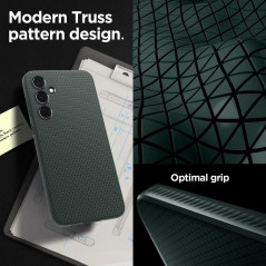 Kryt Spigen  Liquid Air na Samsung Galaxy A55 Temně zelená