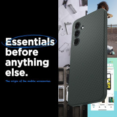 Kryt Spigen  Liquid Air na Samsung Galaxy A55 Temně zelená