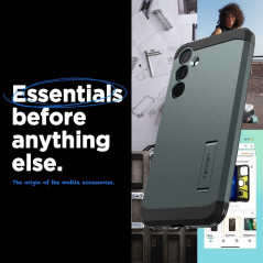 Kryt Spigen Tough Armor na Samsung Galaxy A35 Temně zelená