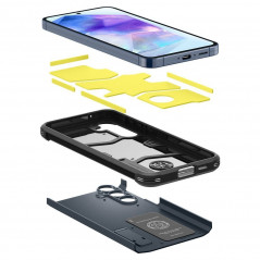 Kryt Spigen Tough Armor na Samsung Galaxy A55 Metalická břidlicově šedá