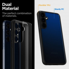 Kryt Spigen Ultra Hybrid na Samsung Galaxy A55 Křišťálově čistý  Matná černá