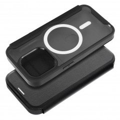 Peněženkové pouzdro Smart Mag Book na Apple iPhone 13 Pro Max Elegantní  MagSAFE  Černý