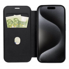 Peněženkové pouzdro Smart Mag Book na Apple iPhone 15 Elegantní  MagSAFE  Černý