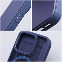 Peněženkové pouzdro Smart Mag Book na Apple iPhone 15 Pro Max Elegantní  MagSAFE  Modrý