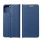 Peněženkové pouzdro LUNA Book Carbon na XIAOMI 14 Ultra Uhlíkové vlákno, Elegantní  Modrý
