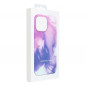 Kryt Leather Mag Cover na Apple iPhone 14 Elegantní  MagSAFE  Fialová skvrna