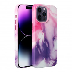 Kryt Leather Mag Cover na Apple iPhone 11 Elegantní  MagSAFE  Fialová skvrna