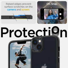 Kryt Spigen Ultra Hybrid na Apple iPhone 14 Křišťálově čistý  Černá mrazivá