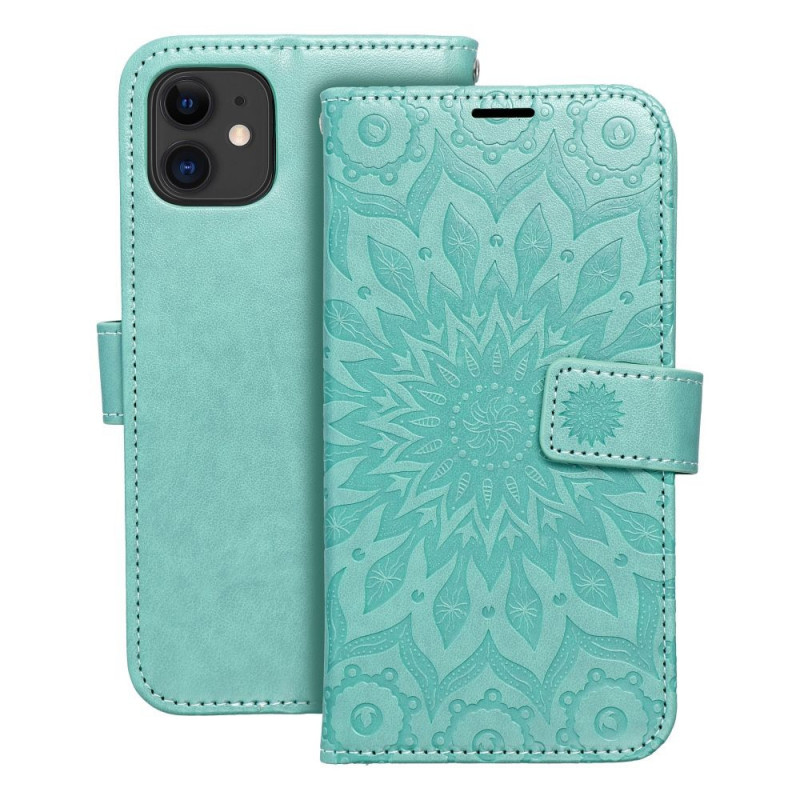 Peněženkové pouzdro MEZZO Book na Apple iPhone 11 Mandala  Zelený