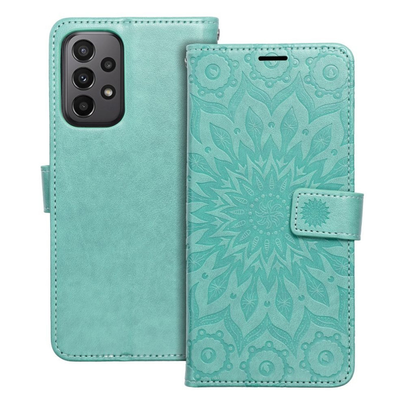 Peněženkové pouzdro MEZZO Book na Samsung Galaxy A23 5G Mandala  Zelený