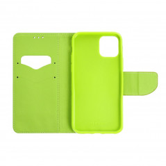 Peněženkové pouzdro Fancy Book na Samsung Galaxy A14 5G Námořnická modrá / Limetkovo zelený