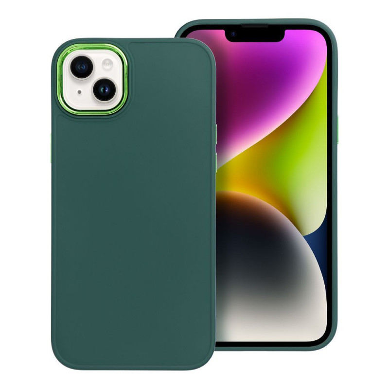 Kryt FRAME na Apple iPhone 14 Plus Elegantní  Zelený