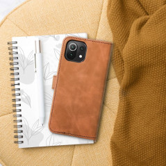 Peněženkové pouzdro TENDER Book na XIAOMI Mi 11 Lite 5G Hnědý