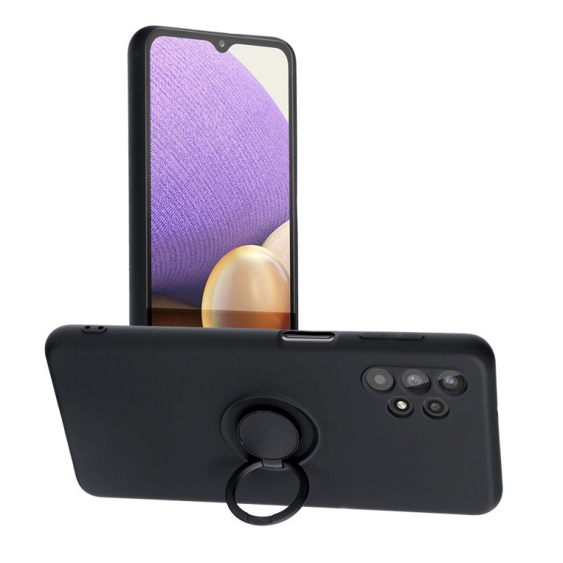 Kryt Silicone ring na Samsung Galaxy A32 5G Černý
