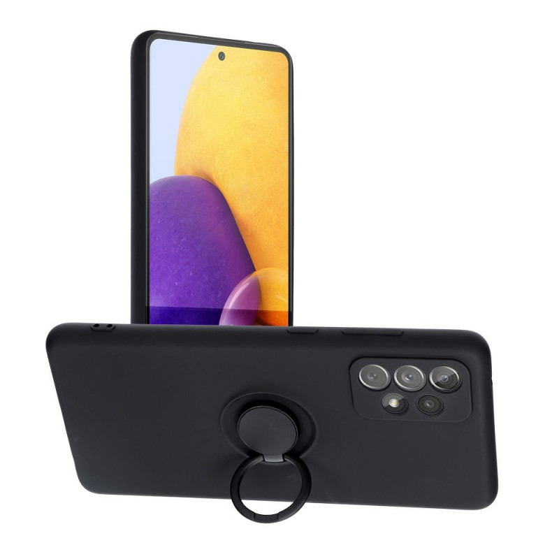 Kryt Silicone ring na Samsung Galaxy A52s 5G Černý