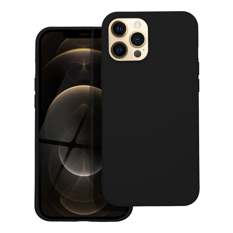 Kryt Silicone na Apple iPhone 12 Pro Max Elegantní  Černý