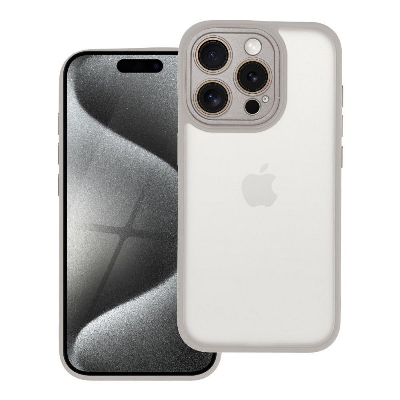 Kryt VARIETE na Apple iPhone 15 Pro Elegantní  Ocelový