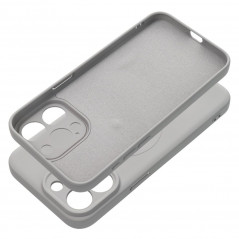 Kryt Silicone Mag Cover na Apple iPhone 15 Pro Max MagSAFE  Titanový