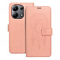Peněženkové pouzdro MEZZO Book na XIAOMI Redmi Note 13 4G Lapač snů  Světle broskvový
