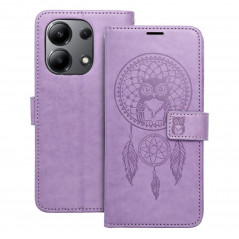 Peněženkové pouzdro MEZZO Book na XIAOMI Redmi Note 13 4G Lapač snů  Fialový (Purple)