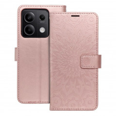 Peněženkové pouzdro MEZZO Book na XIAOMI Redmi Note 13 5G Mandala  Růžovo-zlatý