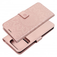 Peněženkové pouzdro MEZZO Book na XIAOMI Redmi Note 13 Pro 5G Mandala  Růžovo-zlatý