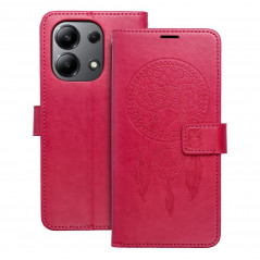 Peněženkové pouzdro MEZZO Book na XIAOMI Redmi Note 13 4G Lapač snů  Purpurový