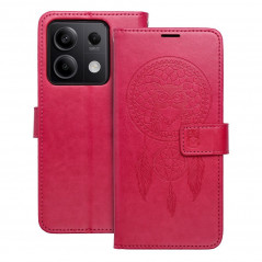 Peněženkové pouzdro MEZZO Book na XIAOMI Redmi Note 13 5G Lapač snů  Purpurový