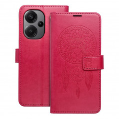 Peněženkové pouzdro MEZZO Book na XIAOMI Redmi Note 13 Pro Plus 5G Lapač snů  Purpurový