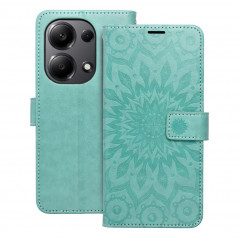Peněženkové pouzdro MEZZO Book na XIAOMI Redmi Note 13 Pro 4G Mandala  Zelený
